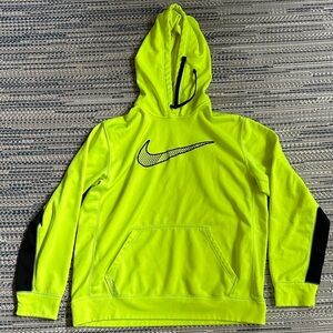 Nike Vibrant Yellow Hoodie with Black Logo
